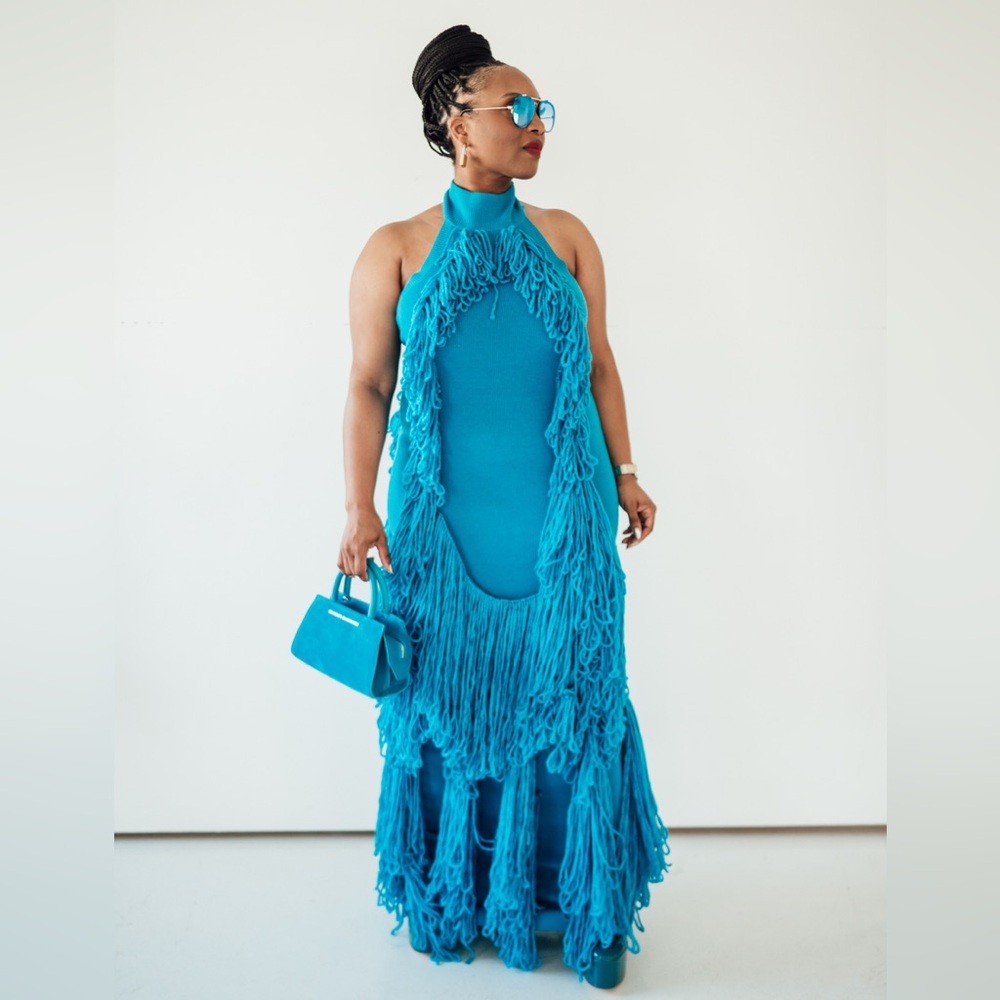 Hanifa Mina Tassel Knit Gown - Picture 7 of 9